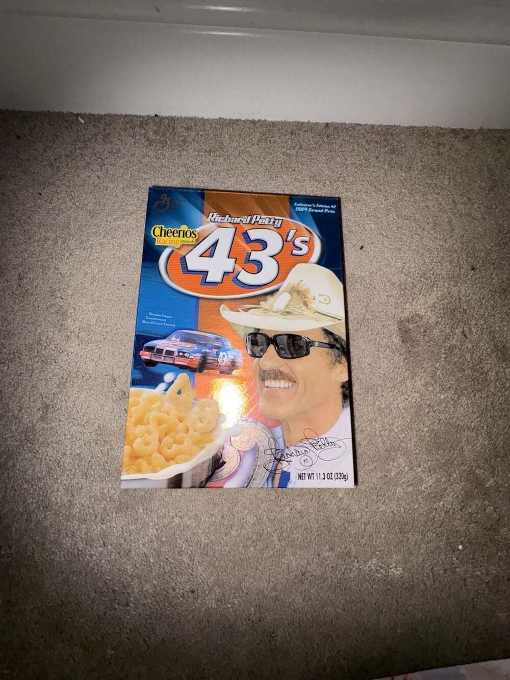 Richard Petty Signed Cereal Box Cheerios